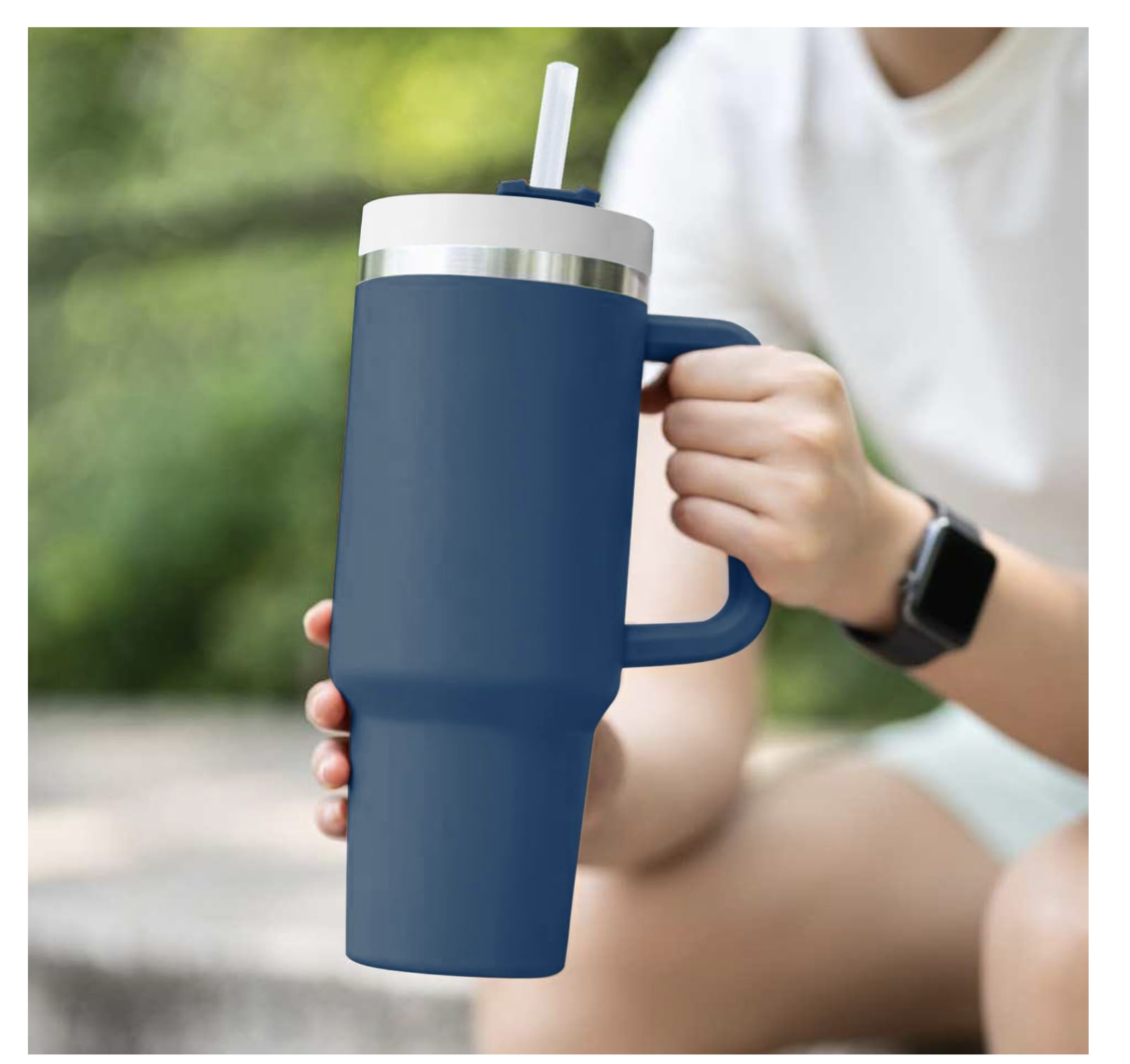 Miniatura 3 de TERMO 1 L 30 OZ tipo stanley FRIO CALOR